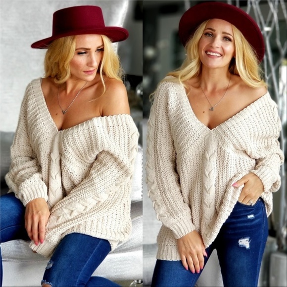 MODA ME COUTURE Sweaters - CASUAL DOLLZ So Soft Sweater - Beige